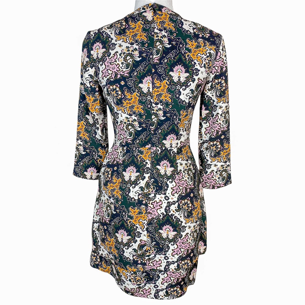 A.L.C. Dress Silk Dress Mini Dress Floral Dress Long Sleeve Dress Tordi Size 2 - Picture 7 of 11